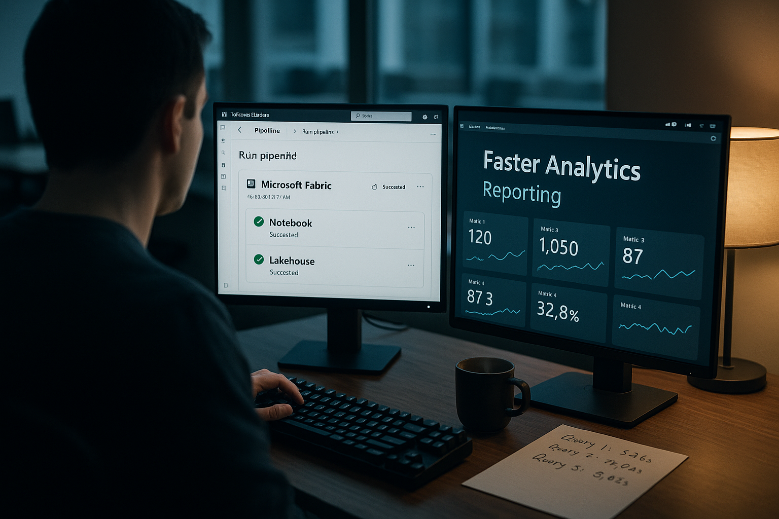 Microsoft Fabric rapportage dashboard