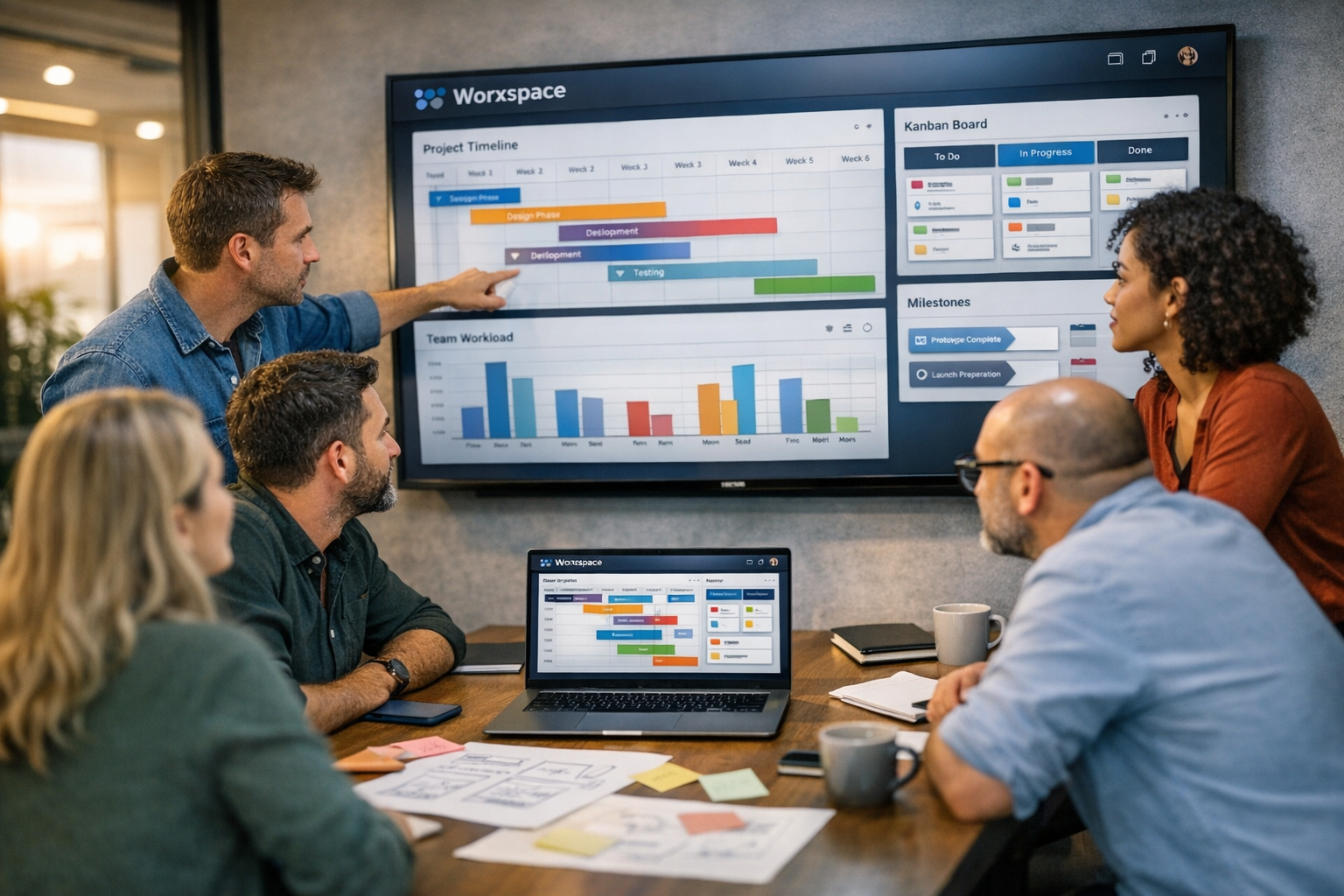 Worxspace projectplanning dashboard