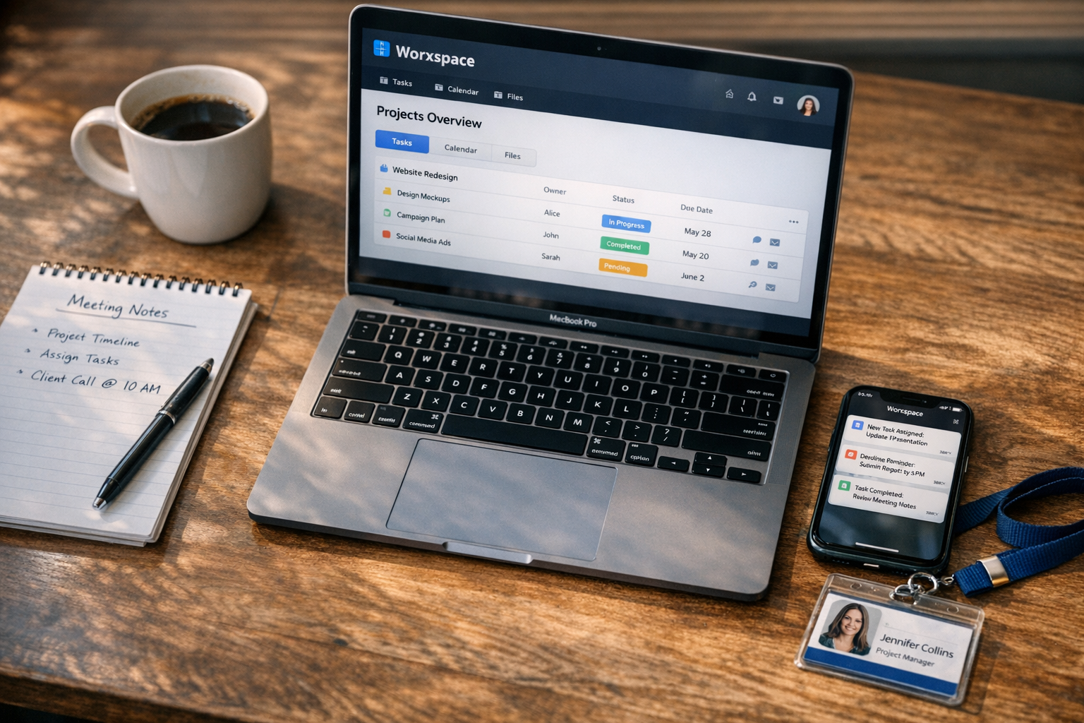 Team samenwerking in Worxspace