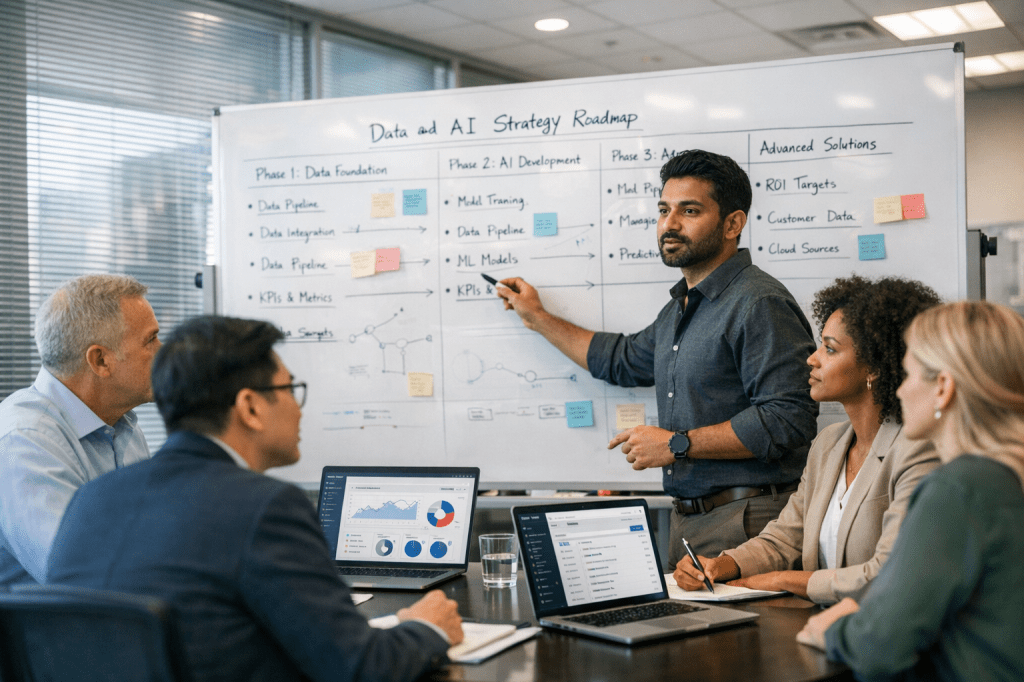 Hoe stel je een data & AI-roadmap op die past bij je bedrijfsdoelen en beschikbare data?